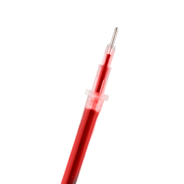 5 geelikynän täyttöä, 0,5 mm viivanleveys, tasainen kirjoitus, kulutusta kestävä Red Ballpoint