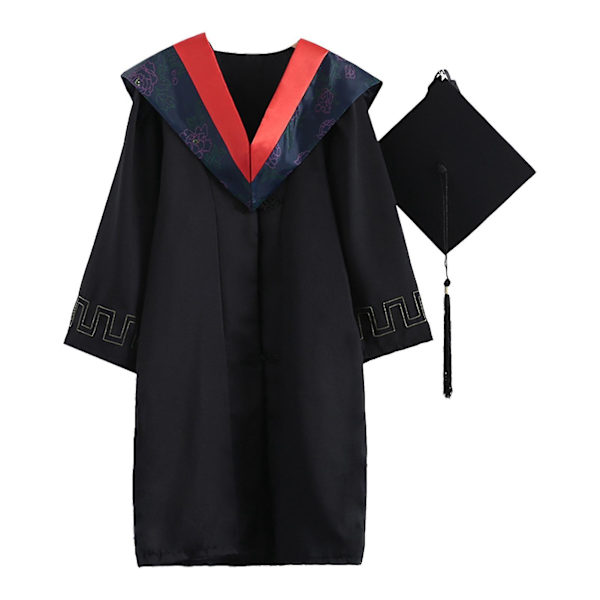 Smuk Rød Strikket Gradueringskjole Sæt til Fotografering - Elegant og Festlig Touch