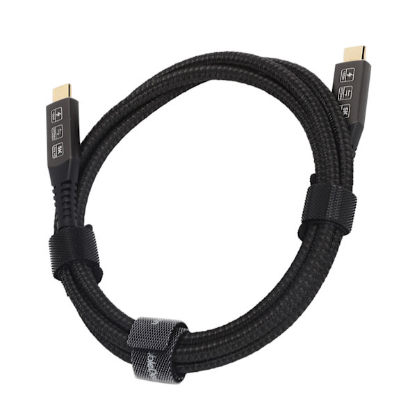 Type C-kabel USB4.0 DVI HD-adapter Hurtigopladningsledning 5K ved 60Hz PVC Plug and Play 1,2m/4,0ft