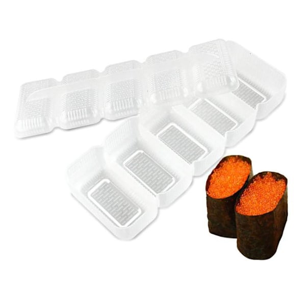 Universal Sushi Form Risboll 5 Rullar Maker Non Stick Press Bento Verktyg Semestergåva för Familj