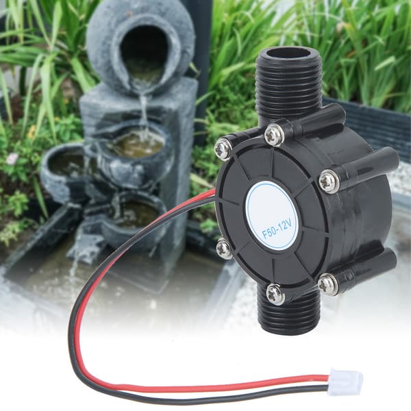 12V 10W Sort DC Elektrisk Mikro Hydroelektrisk Hydro Vandgenerator Tilbehør