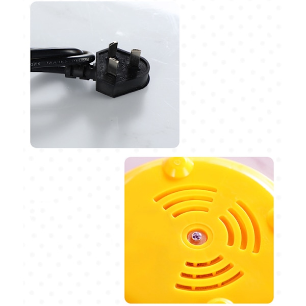 Multifunktionell 2 i 1 äggkokare Non Stick ägg stekpanna äggkokare Automatisk avstängning äggkokare maskin för hem sovsal gul