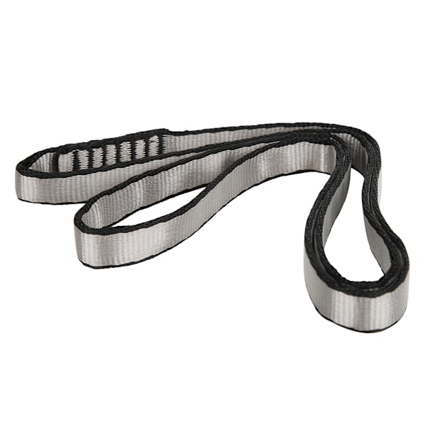 22KN / 4840 lb 16 mm polyester bergsklättring bälte Sling lina för bergsklättring rappellering vandring Emergency Grey
