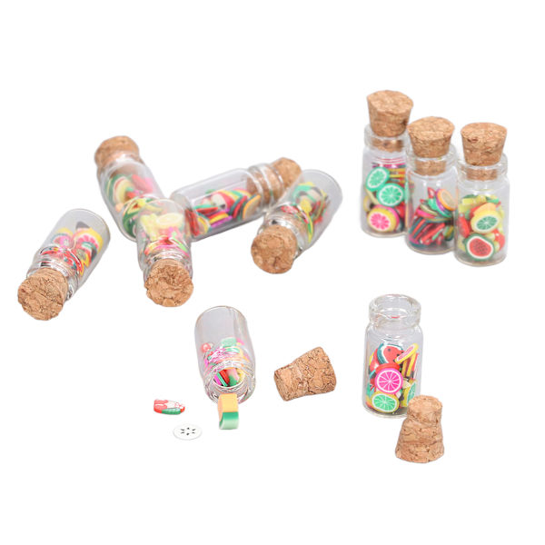 Dukkehus Mini Candy Modell Søt Simulering Dukkehus Kjøkkendekorasjon med Korkpropp for 1:12 Dukkehus