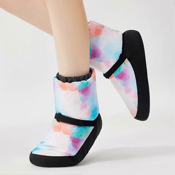 1 Par Ballet Varme Sko Stilfulde Holdbare Professionelle Polyester Bomuld Dansesko til Vinter