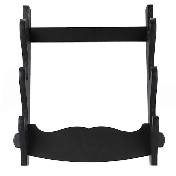 3-lags veggmontert samurai-sverd katana holder stativ rack display