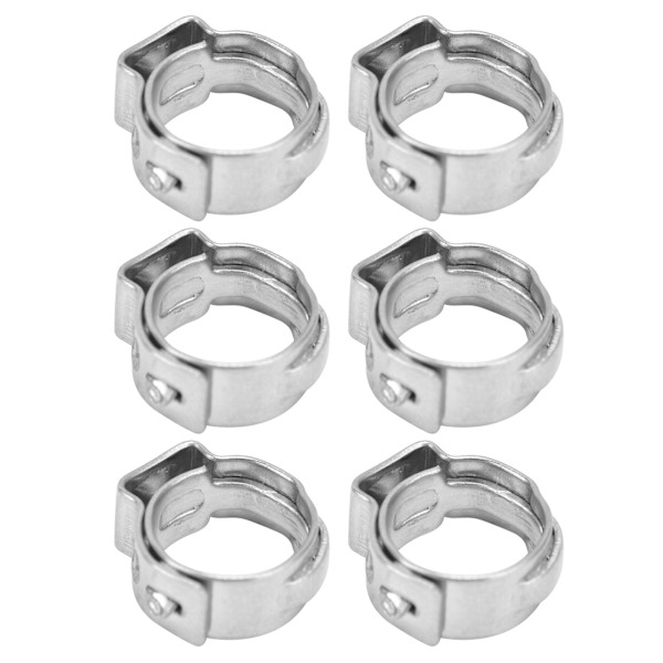 20 stk slangeklemme forbedrer korrosjonsmotstandsevne Justerbar dobbeltråds slangeklemme for industriell 12-14,5 mm