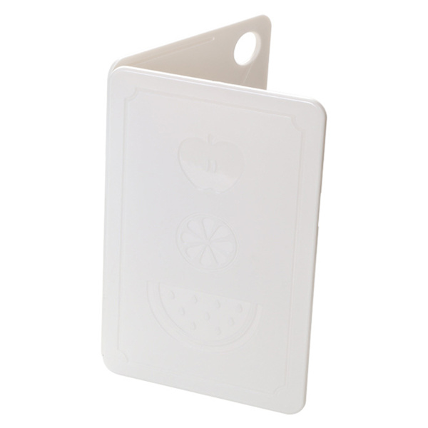 Hopfällbar köksskärbräda bärbar plastfrukthackbräda för utomhuspicknick camping nordisk ris vit 20x12,5x0,8cm