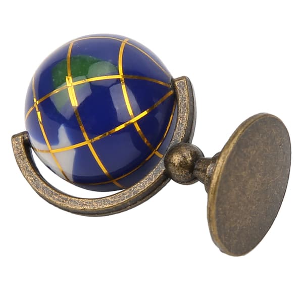 1:12 Miniature Hus Globus Børn Børn Simulation Mini Sød Dekoration Model Legetøj Blå Kugle Kobber Base