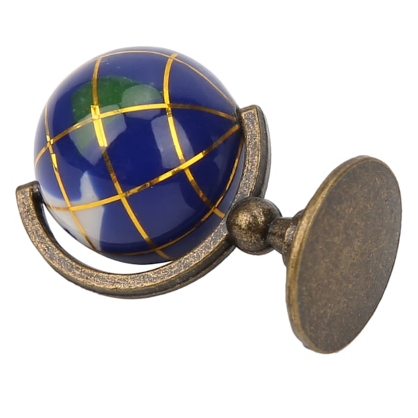 1:12 Miniatyrhus Globe Barn Simulering Mini Søt Dekorasjon Modell Leke Blå Ball Kobberbase