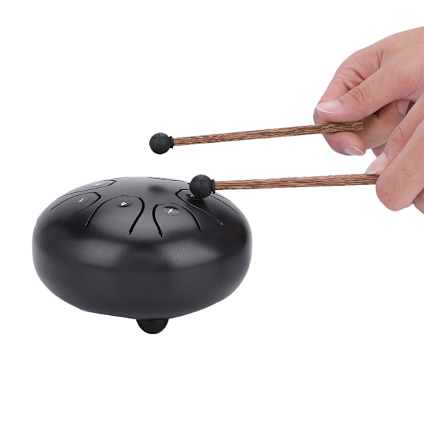 Perfekt kvalitet Hand Pan Handpan Tongue Tank Trumma 5,5 tums slagverk (kaffe)