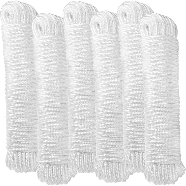 Tag - a - room polyester Solid Woven Rope 1/4\" x 50 ft (6 pakker)