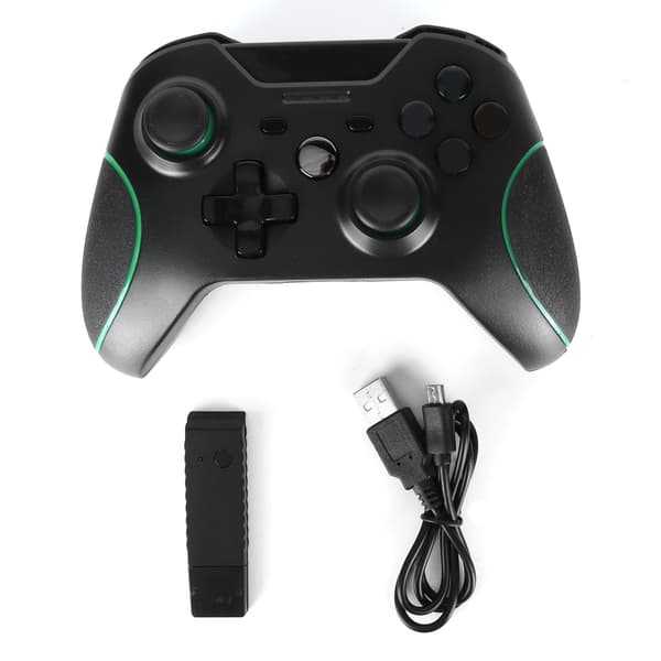 Trådløs controller 2.4G Gamepad Joystick med dobbelt motor vibrationsfunktion til Xbox One/PC/PS3