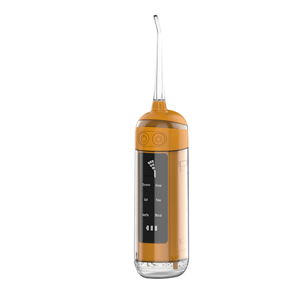 Vattentråd Flosser 6 Växlar Justerbar Utomhus Bärbar Oral Irrigator Elektrisk Tandrengörare Orange