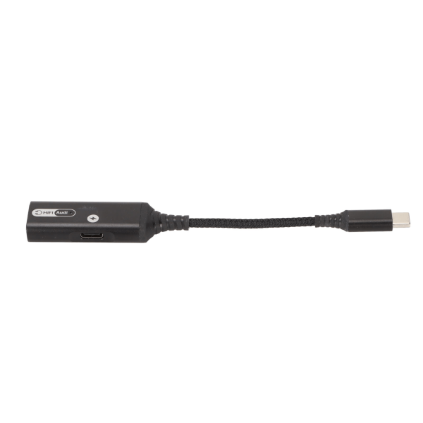 Dubbel typ C hörlursadapter stöder 60W PD QC snabbladdningsenhet USB C hörlursuttag Adapter för hörlurar