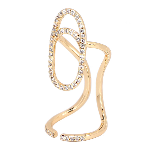 Nagelring Säker Frisk Justerbar Fashionabla fingernagelsmyckendekorationer för fester Bröllop3048 Guld