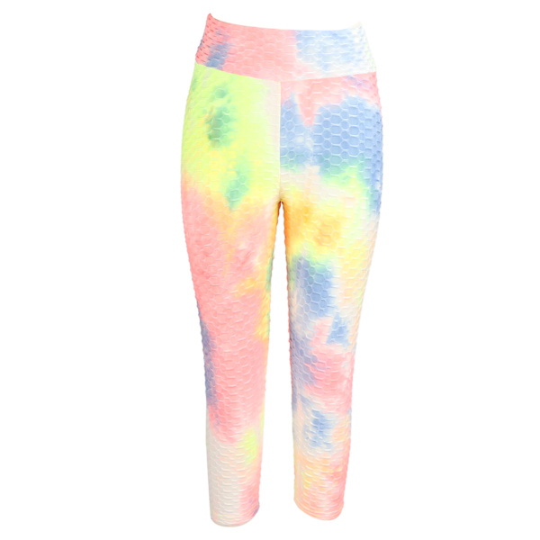 Andningsbara sportleggings med rumplyft, snabbtorkande, elastiska, högmidjade yogabyxor för kvinnor