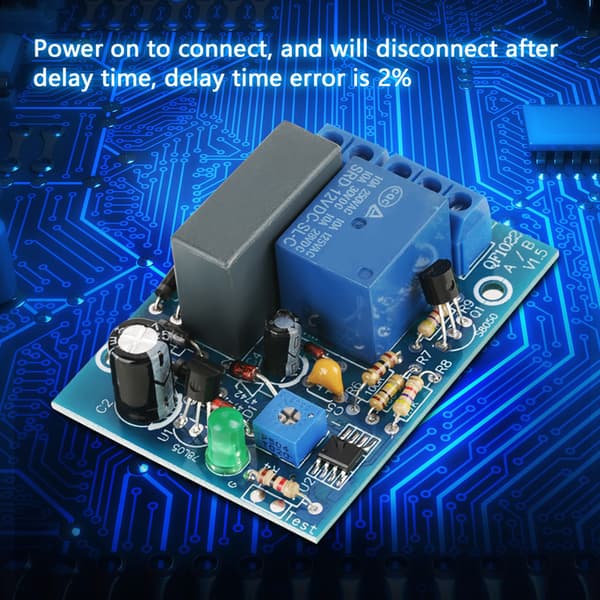 220VAC Justerbar Timer Forsinkelse Sluk Relæ Modul Belastning (0~10 timer)