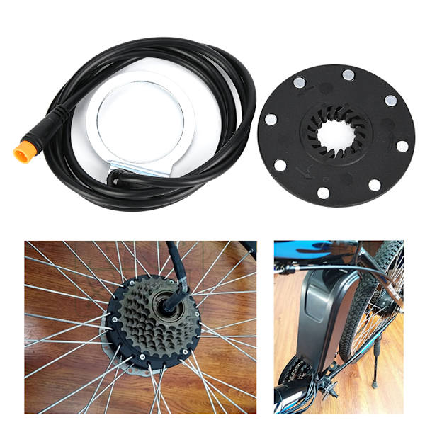 Udendørs E-cykeludskiftningsdele Modificeret elektrisk sæt med 8 Magnetic Point Power SensoVandtæt stik