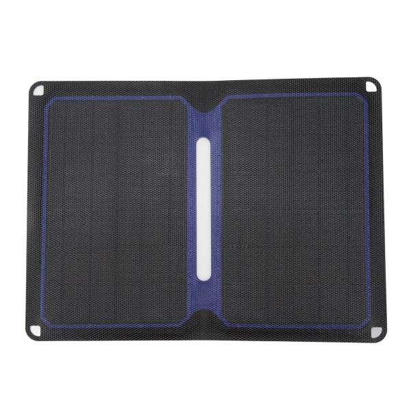 Hopfällbar solpanel 14W med hög effektivitet, energibesparande, vattentät, bärbar, mono solpanel laddare för utomhusbruk