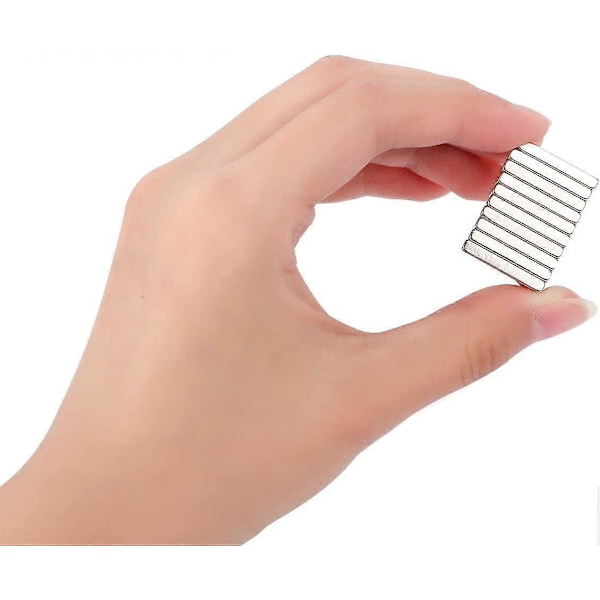 20 kpl Neodyymimagneetteja, vahva harvinaisten maametallien magneetti, tankomagneetit askarteluun, tieteeseen, tee-se-itse-projekteihin ja jääkaappimagneetit monikäyttöön - 20 x 10 x 2 mm