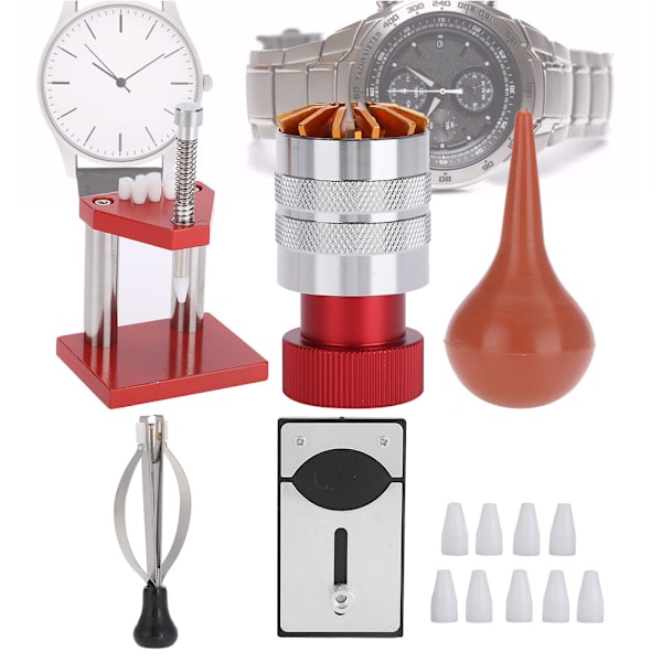 5 Set Watch Dust Air Blower Watch Back Case Öppnare Handinställningsverktyg