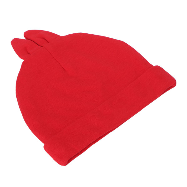 Baby Varm Andas Elastisk Mjuk Söt Cap med kaninöron för nyfödda pojkar Flickor Röd