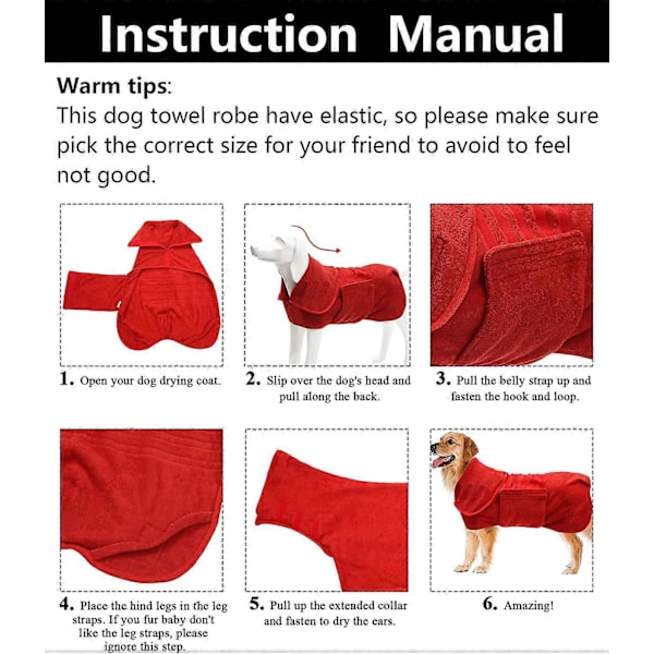 Hurtigtørrende kæledyrshåndklæde, mikrofiber stretch bomuld, hundebadekåbe, varm jakke design - Lilla - M