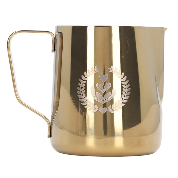 Skummende kopp 600ml 304 rustfritt stål tykknet melkeskummende kanne kaffekanne for kaféhjem Titanium Gold
