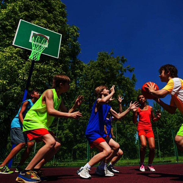 50 cm självlysande basketnät ersättning nylon bollskyttenät för daglig träning grön