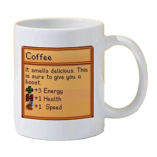 Keramisk Mugg - Tecknad Speldesign Kaffe Mjölk Kopp, Hög Kapacitet