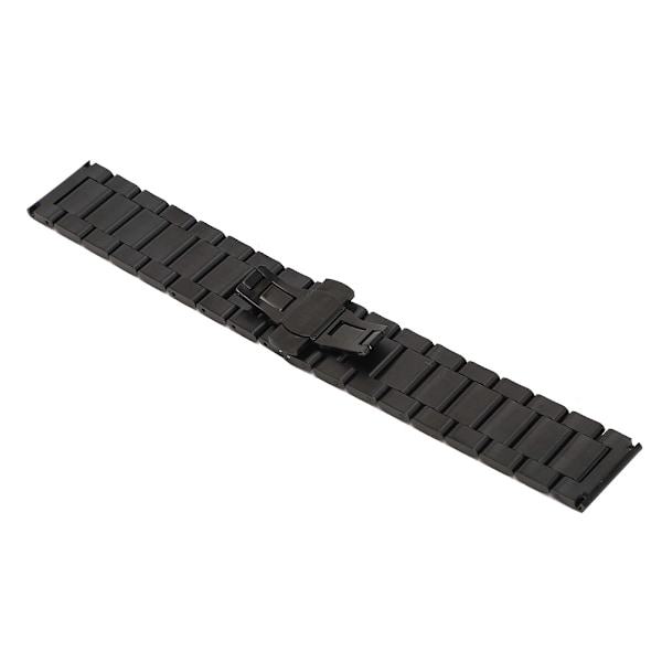 Rustfrit stål Quick Release Urrem Udskiftning af urrem 24MM Sort
