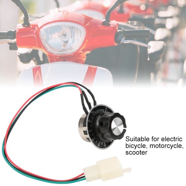 Hastighetskontrollknapp Elektrisk sykkel Motorsykkelscooter Erstatter for akselerator for styrehåndtak