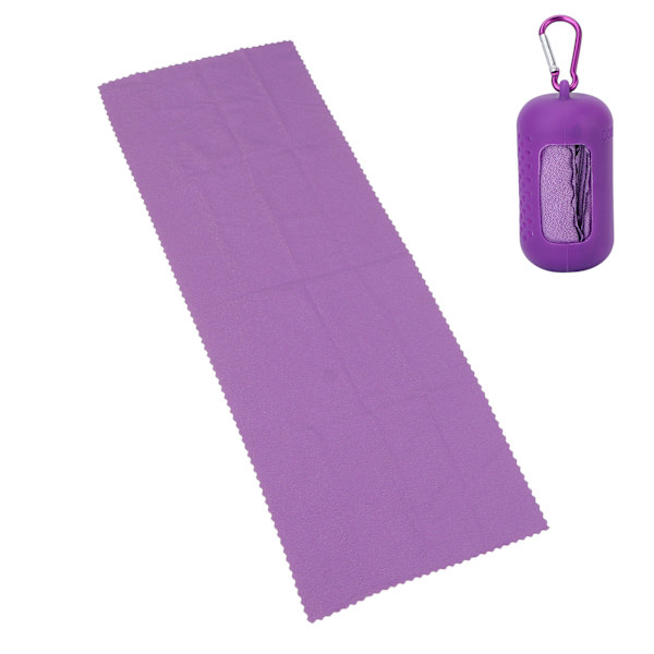 Bärbar kylhandduk Mjuk andningsbar mikrofiberhandduk Multifunktionella sporttillbehörLila