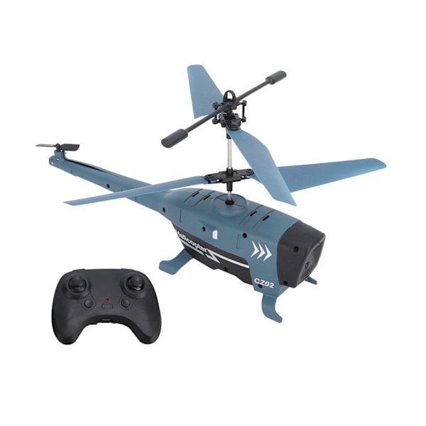 Fjärrkontrollhelikopter 3.5-kanals intelligent hinderundvikande blå fjärrkontrollhelikopter