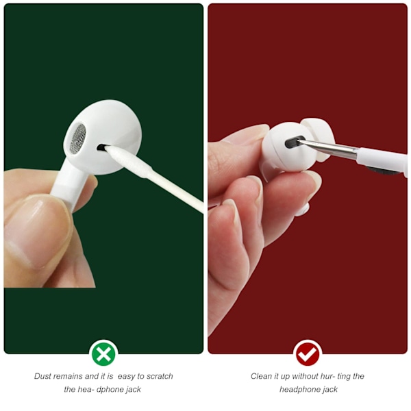 Multifunktionell Bluetooth-hörlurar rengöringspenna rengöringsborste
