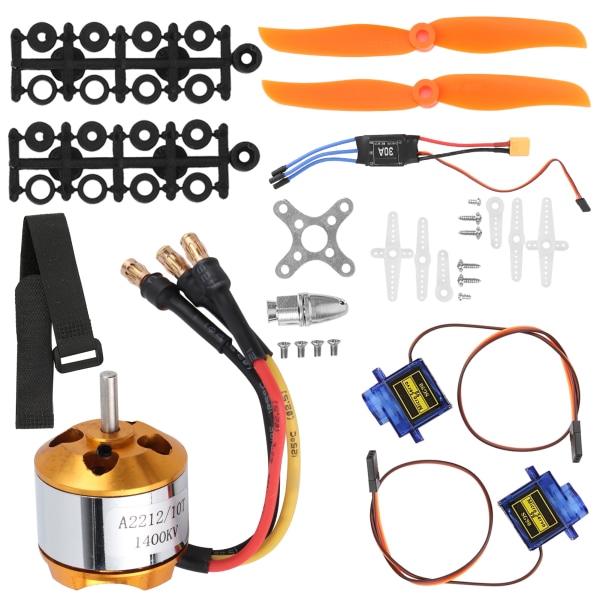 2212 1400KV Motor 8060 Propell 9G Servo 30A XT60 ESC Kit for Fjernstyrt Helikopter