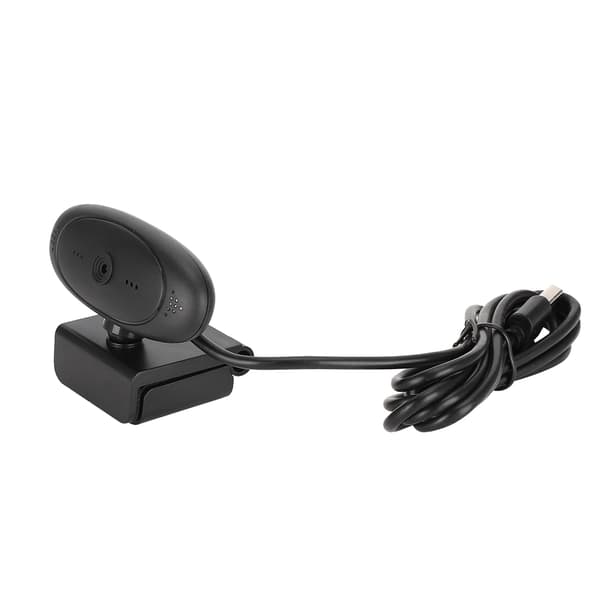 PC Kamera Webcam HD 1080P Datatilbehør Innebygd Mikrofon for Videokonferanse (Svart)