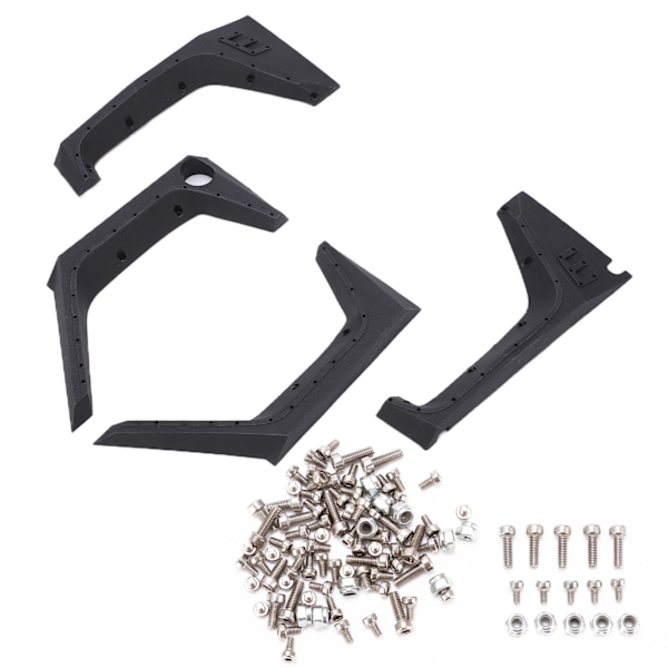 Racing DIY Hjulbryn Plast Hållbar Robust Enkel Installation Bärbar Racing Bil Karosseri för RC Crawler Bil
