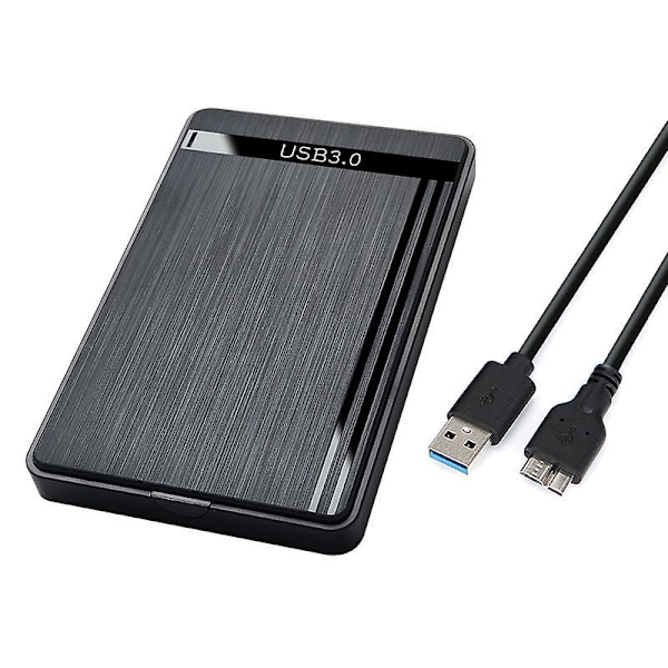 Extern hårddiskhölje 2,5 tum för HDD SSD 7mm 9,5mm USB Typ C 5Gbps UASP SATA I II III Kompatibel med Samsung WD