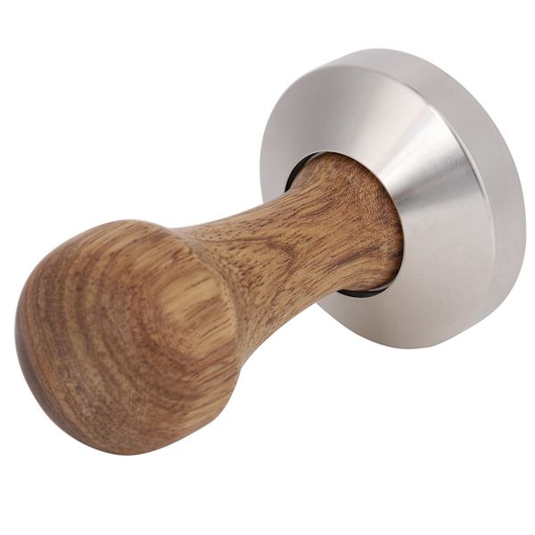 Praktisk kaffepress i rostfritt stål för espresso, pulverpress, platt presshammare (51 mm)