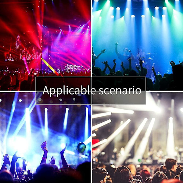 7 Par LED Party Lyslenker med Fjernkontroll, 7 Kanal DMX/Auto/Lydaktivert Modus og 8 Effekter Lyslenker for Bryllupsfest DJ Disco Bryllup