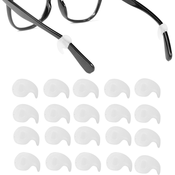 20 par briller anti-slip ørekrog Slidbestandig blød silikone solbriller Brille ørekrog