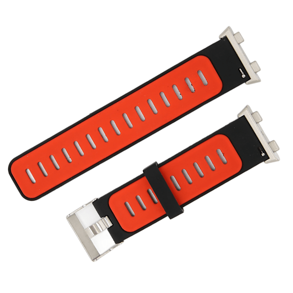 Sport Watch Rem for Oppo Watch 2 46mm (Svart Rød)