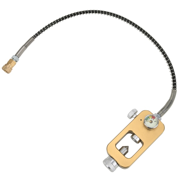 DEDEPU Portable Scuba Diving Adapter 8MM stor flaska till liten flaska Adapterhuvuden med rem Tubegolden