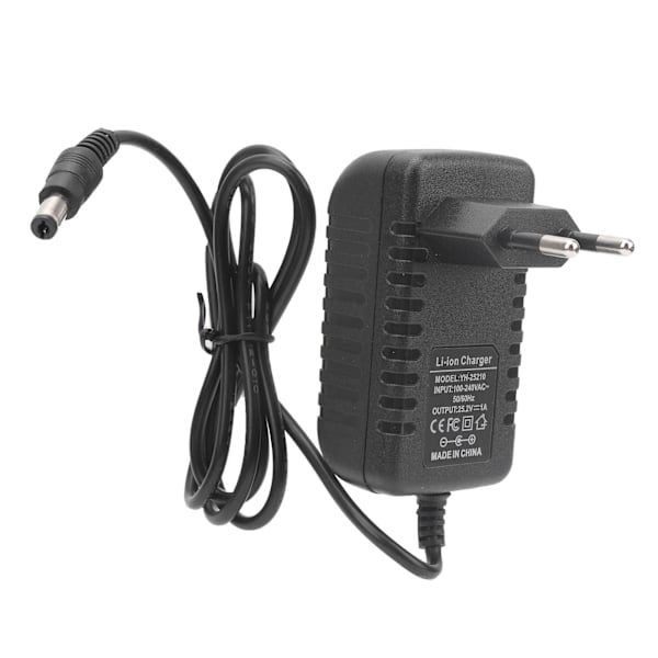EU-stik 100-240V 25,2V 1A lithiumbatterioplader AC50/60HZ Brandsikker opladningsadapter