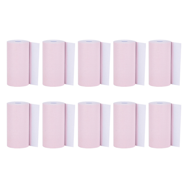 10 rullar rosa thermal kvittotryckpapper för 58 mm thermal