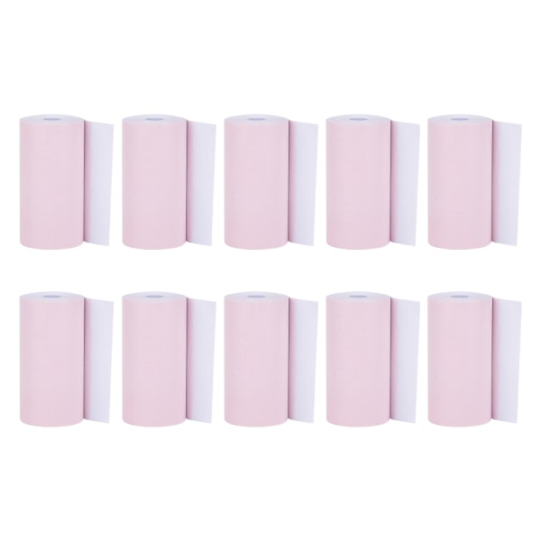 10 ruller rosa termisk kvitteringspapir for 58 mm termisk skriver