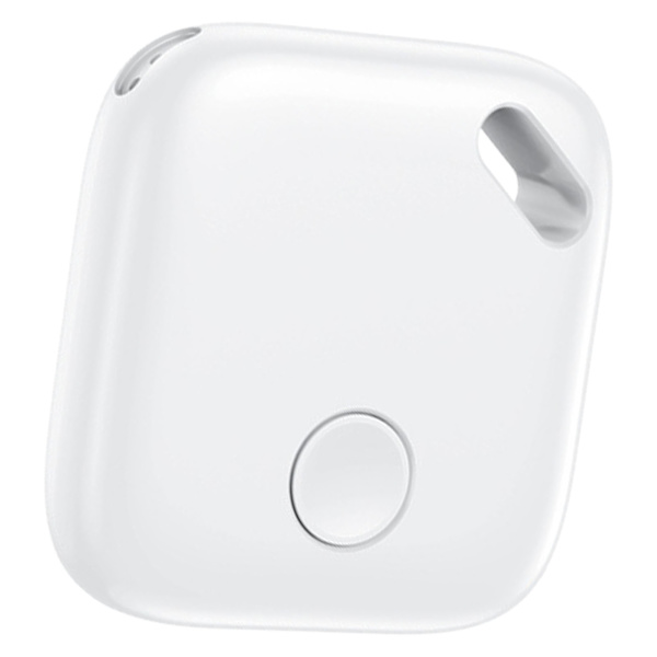 Smart Key Finder Locator GPS-sporingsenhed Vedhæftningselement Nøgler Pung Taske Locator til IPhone Hvid