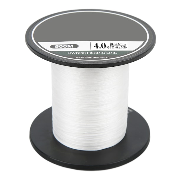 Flettet PE fiskesnøre 8 tråde multifilament fiskesnor 500m ultra stærk lokkewire hvid til havfiskeri4.0
